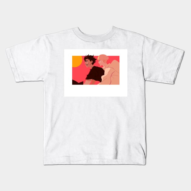 Devilman Crybaby Kids T-Shirt by kimchiicloudz